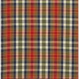 Durable Flat Weave 100% Cotton Blue Plaid Tablecloth 54x90 Inches