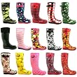 New Womens Festival Wellies Wellingtons Boots Sz 3-8