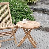 【ノーブランド品】折りたたみ式デッキテーブル六角形ミニ