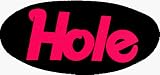 Hole - Oval Pink Logo on Black Oval - Sticker / Decal