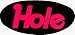 Search : Hole - Oval Pink Logo on Black Oval - Sticker / Decal