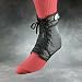 Swede-O Ankle Lok Lace-Up Ankle Brace, with set of side stabilizer inserts, Black, Large