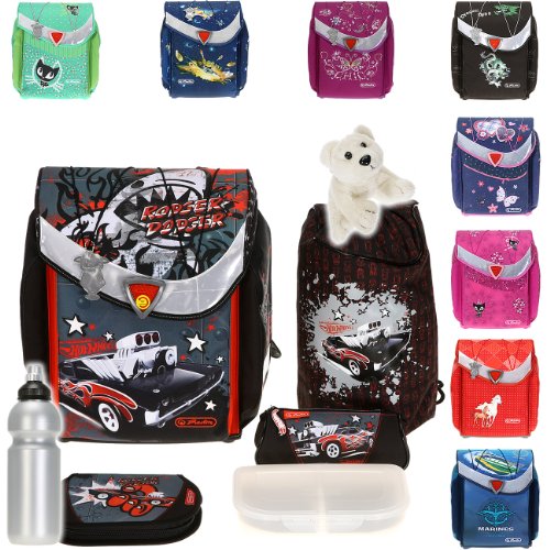 HERLITZ FLEXI PLUS II 7 Teile Schulranzen Ranzen Komplettset 2012 / HOT WHEELS RODGER DODGER (Auto) HERLITZ FLEXI PLUS II 7 Teile Schulranzen Ranzen Komplettset 2012 / HOT WHEELS RODGER DODGER (Auto)