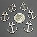 20 Anchor Charms silver tone