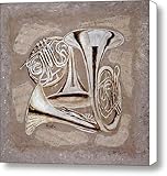 IMAGE OF French Horns Canvas Print / Canvas Art - Artist Richard Roselli