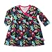 Zutano Infant Baby-Girls Moonflower Long Sleeve Wrap Dress, Navy, 18 Months