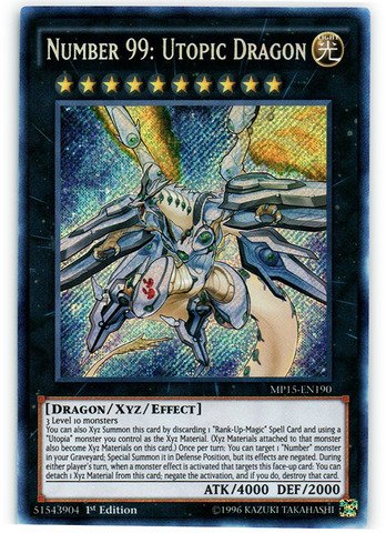 Yu-Gi-Oh! - Number 99: Utopic Dragon (MP15-EN190) - Mega Pack 2015 - 1st Edition - Secret Rare