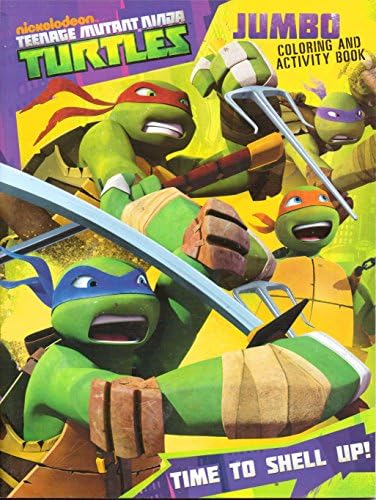 TMNT Ninja Turtle 96 pages Coloring and Activity Book x 6 books (Time to Shell Up!)- Party Favors