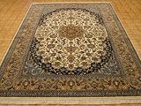 Ivory Persian Kashan Rug