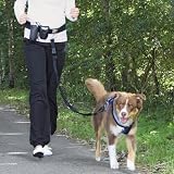 Trixie Waist belt with lead, up to 40 kg, black