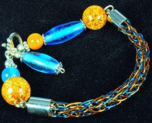 Beaded Viking Knit Bracelet