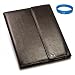 Premium Brown Textured Leather Smart Case Cover (Supports Sleep Mode) for Apple iPad 2 Wifi Wireless Tablet and Apple iPad 1st Generation (16GB, 32GB, 64GB) fits Models: MC769LL/A, MC770LL/A, MC916LL/A, MB292LL/A, MB293LL/A, MB294LL/A + SumacLife TM Wisdom Courage Wristband
