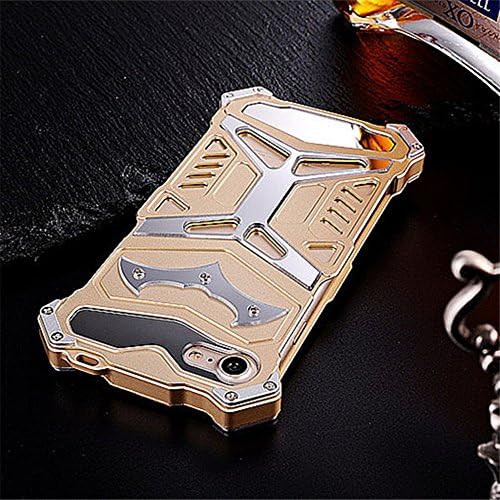 Iphone 6 plus 6s plus Case , Lteng Ultra Thin Aluminum Metal Alloy Bumper Shockproof Protective Case Back Cover for iPhone 6S plus(5.5 inch) (Batman gold)