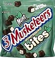 3 MUSKETEERS Mint and Dark Chocolate Bites Size Candy Bars 6-Ounce Pouch