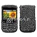 Blackberry Curve 8520/8530/9300 Black Diamante Protector Cover Full Rhinestones/Diamond/Bling/Diva - Hard Case/Cover/Faceplate/Snap On/Housing thumb