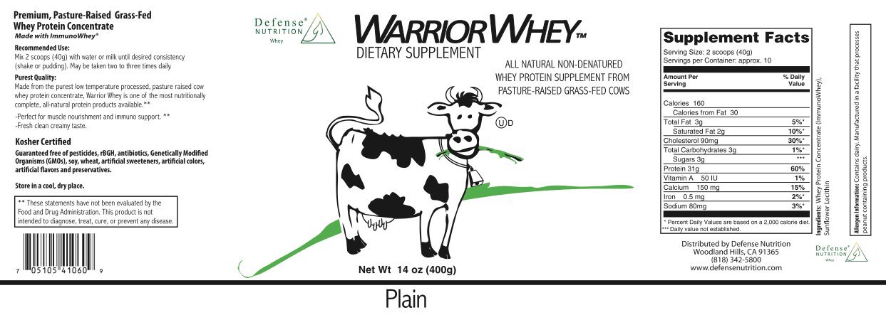 Amazon.com: Defense Nutrition - Warrior Whey - Vanilla: Health ...