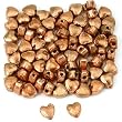15g Heart Beads Copper Plated Beading 4mm Approx 70