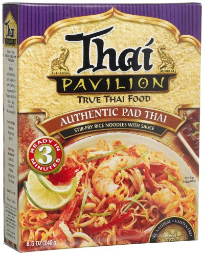 Thai Pavilion Authentic Pad Thai Stir Fry Noodles With Sauce, 8.5-Ounce Boxes (Pack of 6)