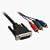 DVI-I to 3 x RCA/Component Cable 1.8m