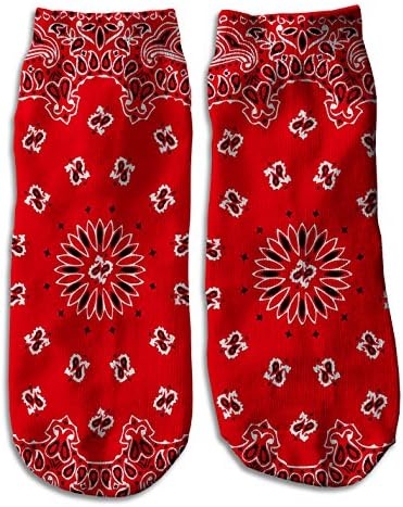 Custom Ankle Socks customized sport - red bandana