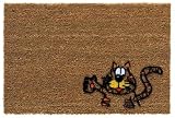 Produkt-Bild: FUSSABTRETER KOKOS KATZE DESIGN FUSSMATTE DAUERHAFTER PA-FLOCK 40 x 60 CM