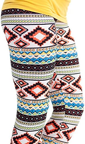 Our World Boutiques Women's Soft N Stretchy Patterned Leggings Mayan