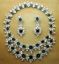 Platinum Emerald and Diamond Set