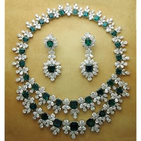 Buy Platinum Emerald and Diamond Set by Almaz