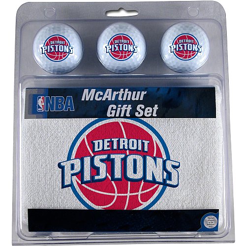 Mcarthur Sports Detroit Pistons 3 Ball Golf Gift Set