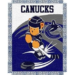 Vancouver Canucks NHL Triple Woven Jacquard Throw (044 Series) (36"X46")