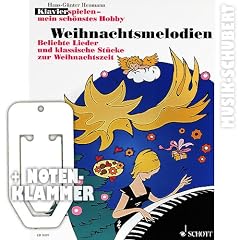 Klavierspielen mein sch�nstes Hobby WEIHNACHTSMELODIEN inkl. praktischer Notenklammer - Beliebte Lieder und klassische St�cke zur Weihnachtszeit in leichten Arrangements (Taschenbuch) von Hans-G�nter Heumann (Noten/Sheetmusic)