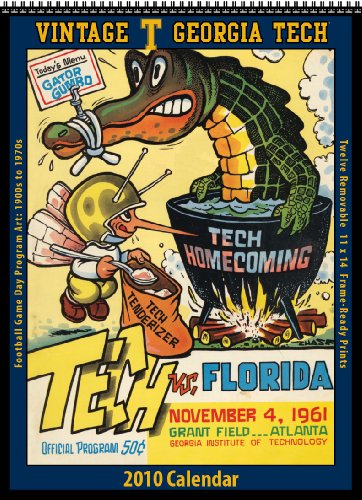 Vintage Georgia Tech Yellow Jackets 2010 Football Program Calendar