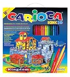 Carioca Scenic 3D Coloring 56 Piece Construction Kit