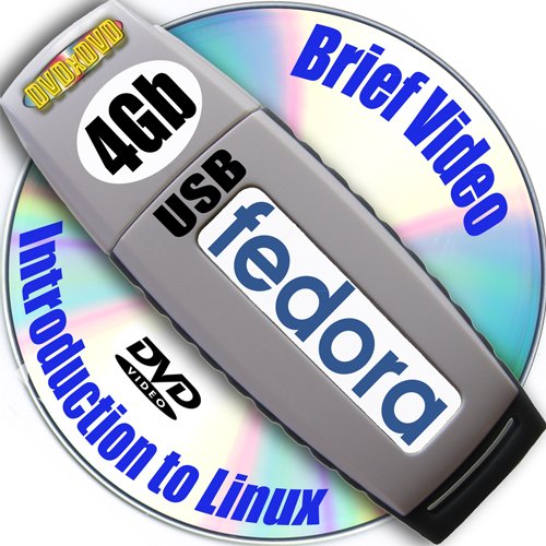 Fedora 16 on 4gb USB Stick Flash Drive and Complete 2-discs DVD Installation and Reference Set, Ed.2012