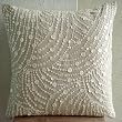 Dreams N Pearls - Decorative Pillow Covers - Cotton Linen Pillow Cover with Mother Of Pearl