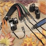 OP/TECH 10012 Classic Camera or Binocular Strap - Black with 3/8 Web connectors
