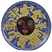 MARA Stoneware 12 COLLECTIBLE ROUND PLATE Celestial SUN Blue DESIGN