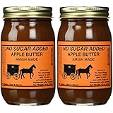 No Sugar Added Apple Butter - Two-16 Oz Jar