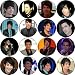 Set of 16 Adam Lambert ~ American Idol 1.25 MAGNETS