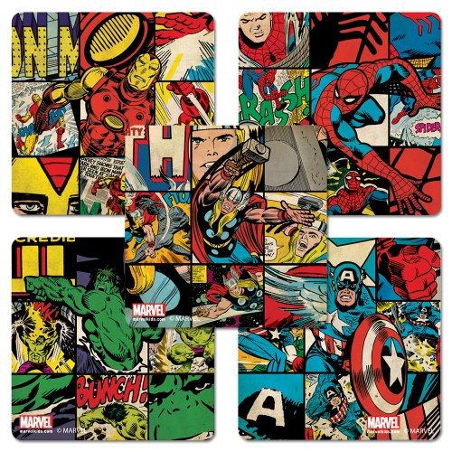 Marvel Retro Style Stickers - 75 Per Pack