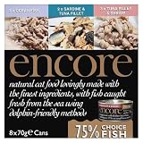 Encore Cat Tin Fish Multipack 8 x 70 g (Pack of 4, Total 32 Cans)