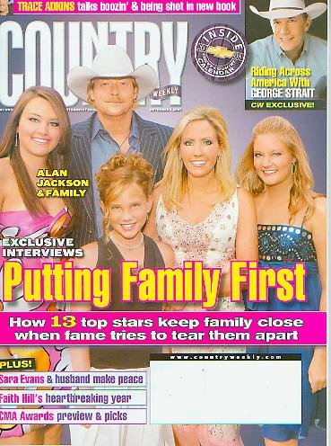 Country Weekly November 5 2007 - Alan Jackson, Sara Evans, Faith Hill, CMA Awards, George Strait