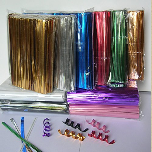 Weststone 100pcs 6" Metallic Twist Ties - Green