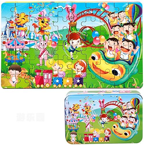 Cartoon World Jigsaw Puzzle Toys for Children Kids, 60 Wooden Pieces Material (05)