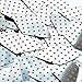 Sequin Red Polka Dot on Silver Long Diamond 1.75 inches Couture Loose Paillette Sequins