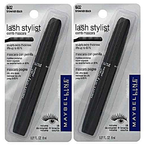 2-PACK Maybelline Lash Stylist Comb Mascara, Brownish Black #602