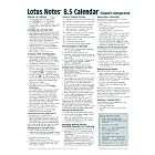 Click here to buy Lotus Notes 8.5 Calendar Quick Reference Guide (Cheat Sheet of Instructions, Tips and... by Beezix Inc.
