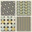 AbsorbaStone Tumbled Tile Assorted Coaster set~ Bella Collection pattern ~ 4 ...