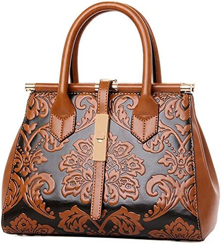 Hemss 2016 Spring New Ladies Handbag Shoulder Bag Retro Messenger Bag Embossed Female High-Grade Chinese Style Handbag For Women(Brown)