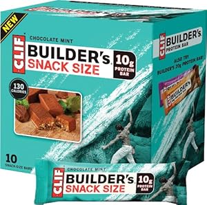 Clif Builder's Snack Size Bar: Chocolate Mint; Box of 10